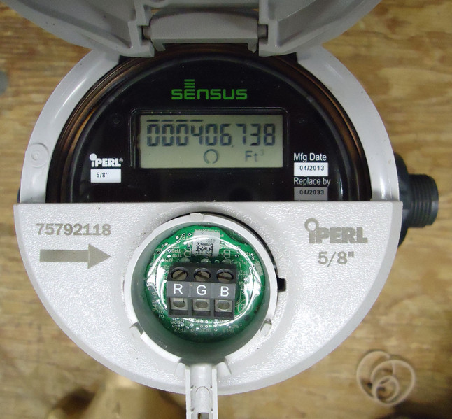 sensus iPerl water meter cubic feet